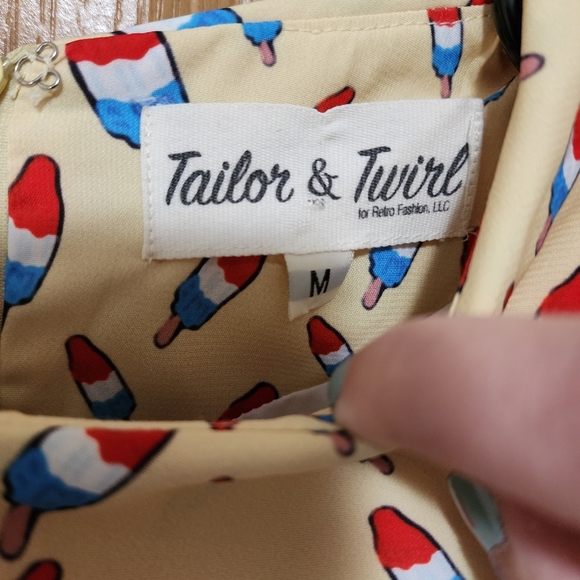NWOT Tailor & Twirl Rocket Popsicle Pin-Up Dress, Medium - Picture 5 of 11